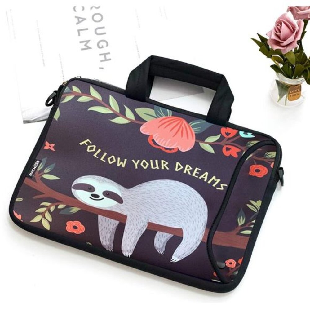 15.6 inch SLOTH SLOTHS Laptop Bag Computer Cover Messenger Novelty Gift